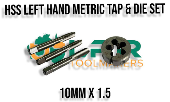 Metric Left Hand HSS Tap & Die Combination Sets Sizes 5mm to 12mm