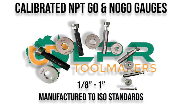 NPT Go / No-Go Gauge - Plug or Ring (Calibrated) Sizes 1/8" to 1"