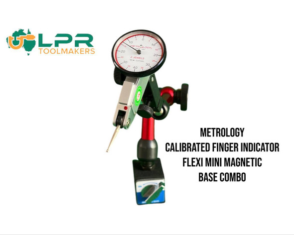 Magnetic Base (Mini Mechanical Universal) Metrology with Calibrated Dial Finger Indicator