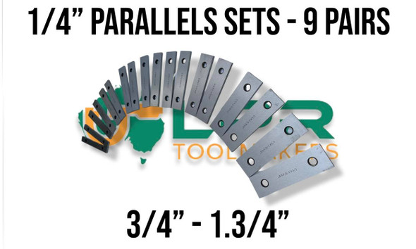 Steel Parallel Set (18pc) - 1/4" [.0002" in Parallelism]