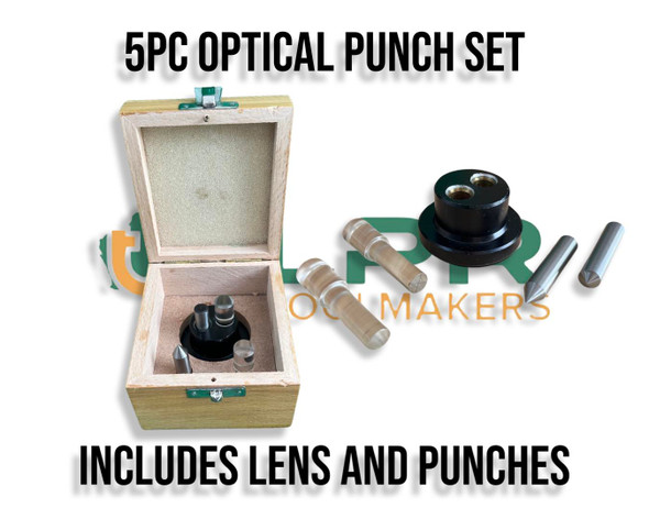 Optical Punch Set - 5pc includes Lens & Punches
