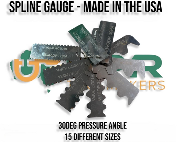 Spline Gauges 30dec PA suit Involute Splines 15 common DP sizes