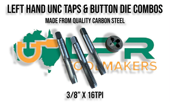 Left Hand UNC 20pc Taps & Die Set. 1/4" to 1/2" Kit. Supplied by LPR Toolmakers an Australian family owned business that imports high quality Left Hand UNF thread Taps & Dies. Shipped from Melbourne, Victoria. 