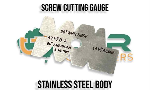 Screw Cutting Gauge - BA, ACME, Whitworth, BSF, Metric, 55 Degrees, 60 Degrees. Supplied by LPR Toolmakers an Australian family owned business that imports quality gauges. Shipped from Victoria.