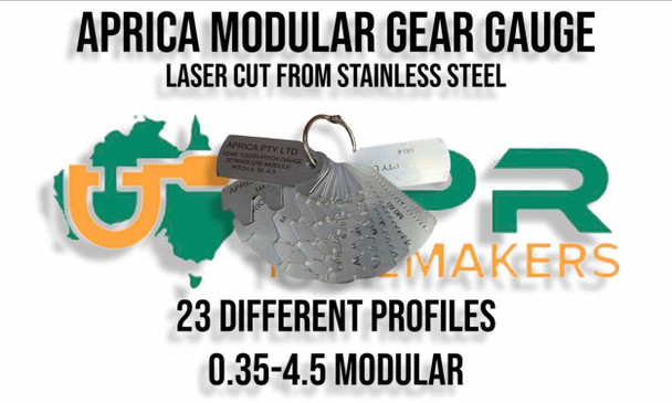 Modular Gear Gauge - 0.35 to 4.5 pitch. 

20 PA