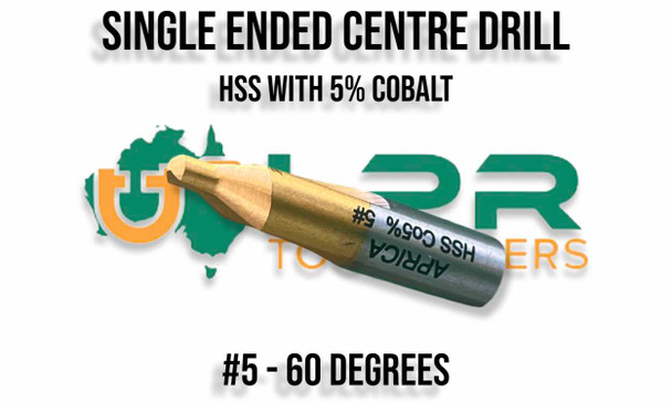 Single Ended Centre Drill #5 - HSS w/ 5% Cobalt