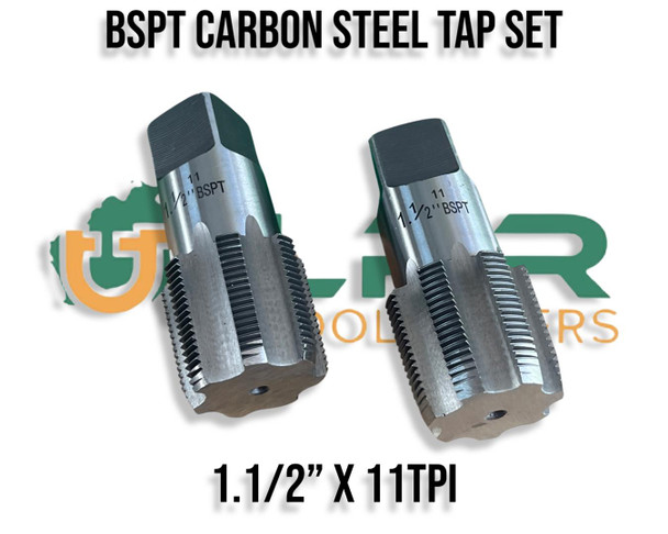 BSPT Carbon Steel Tap Sets (2pc) - 1/8" to 2"