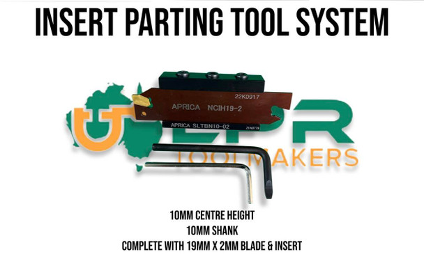 Parting Tool Block suit 10mm C/height includes Blade & Carbide Insert deals