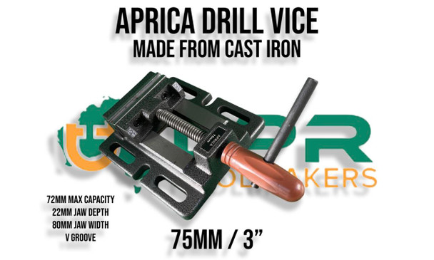 Heavy Duty Precision Drill Vices (Aprica Brand) - 75mm to 150mm Options