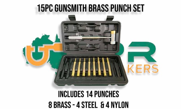 Gunsmith Brass Punch Kit - 15pc In Case