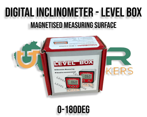 Digital Box Level Protractor - Angle Finder Magnetic Level Gauge  (Inclinometer 0-180°) Digital Box Level Protractor - Angle Finder Magnetic Level Gauge  (Inclinometer 0-180°)