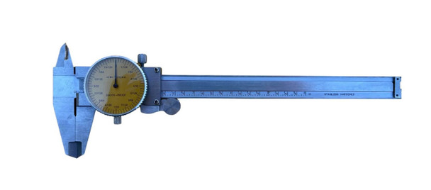 Dial Vernier Fractional (0 to 6") - 1/8" Per Revolution