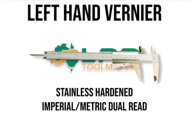 Vernier Caliper - Left Hand Fractional (0 to 6" x 128th ) 0-150mm x .5mm 