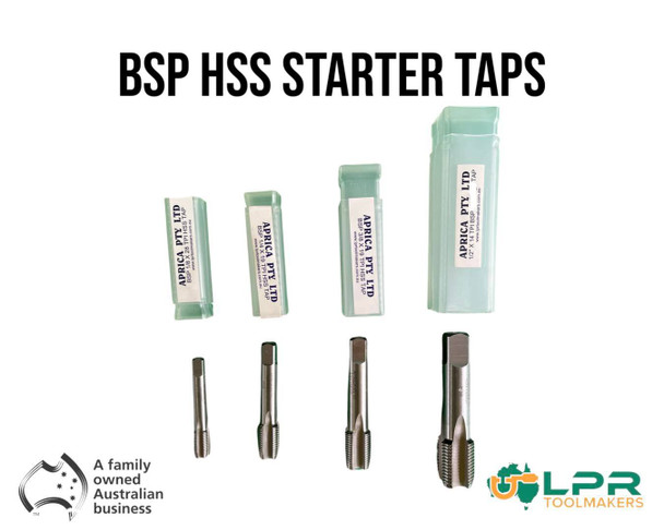 HSS BSP Single Taps - 1/8" to 1/2" Aprica