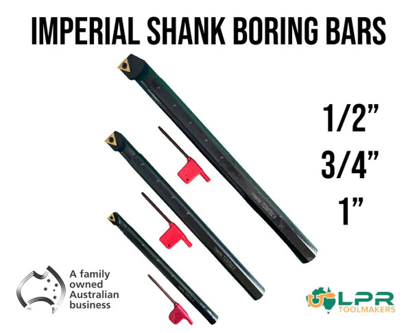 Carbide Insert Aprica Imperial Shank Boring Bars (Sizes from 1/2"-1") [1 x Insert Included] Long Series