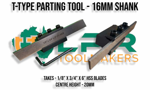 LPR Toolmakers - T-Type Parting Tool [20mm Centre Height]