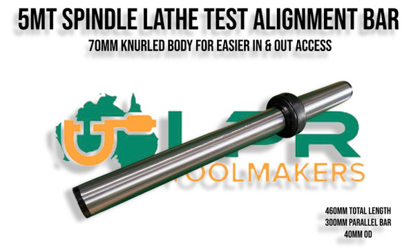 5MT Spindle Lathe Test Alignment Bar - Extra Thick Alignment Piece