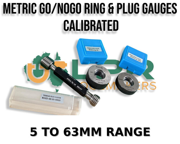 Metric No-Go Plugs & Gauges range. Calibrated outside of Australia. Range from 5 to 63mm. Supplied by LPR Toolmakers an Australian family owned business that imports high quality Calibrated Go & No-Go gauges in Metric, BSP, BSPT, NPT & UNF. Shipped from Melbourne, Victoria. 