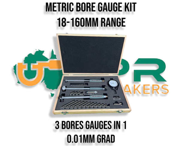 Cylinder Bore Gauge (18 to 160mm Range) with Dial Indicator [.01mm increments]