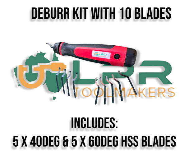 Deburring Tool with 10 HSS Blades [40deg & 60deg]