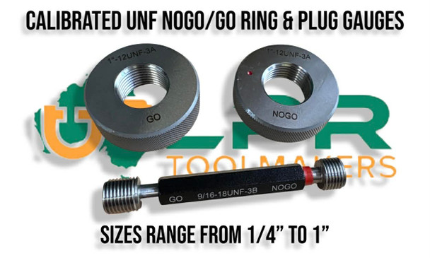 UNF Calibrated Go/Nogo Plug & Ring Gauges - [1/4" - 1"]