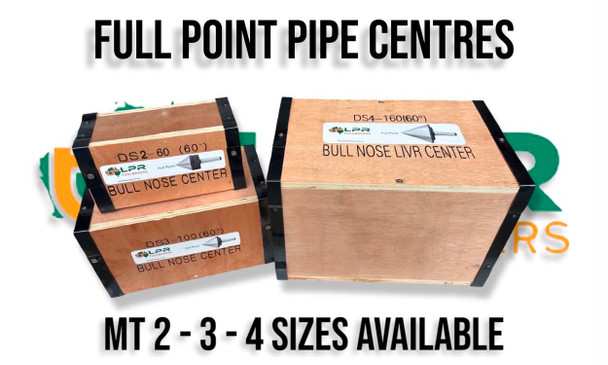 Full Point Pipe Centres - MT2 - MT3- MT4. 