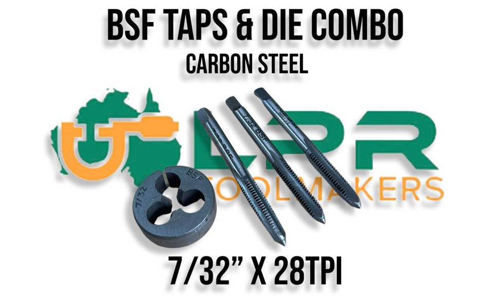 LPR Toolmakers BSF Carbon Steel Taps & Button Die Combinations [316"1"]