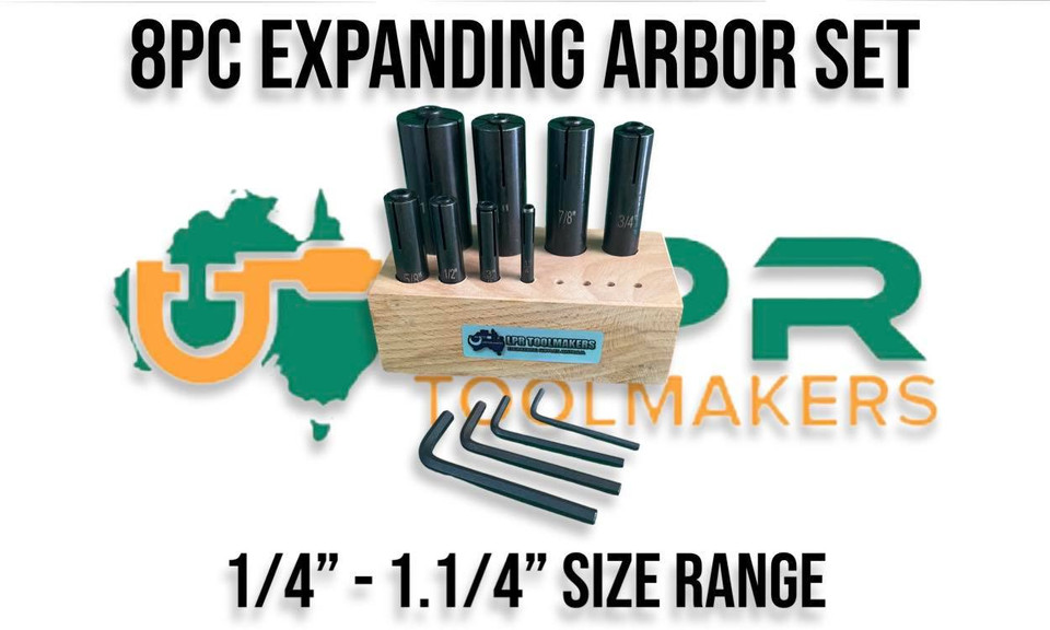 LPR Toolmakers Expanding Arbor Set [1/4" 1.1/4"]