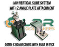 Vertical Slide With Vice & Adaptor Plate - Suits Small Lathes from 250 to 450mm
