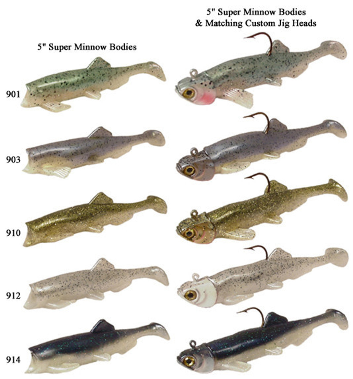 Panfish / Trout Worm Molds - 2, 3 and 4 - Barlow's Tackle