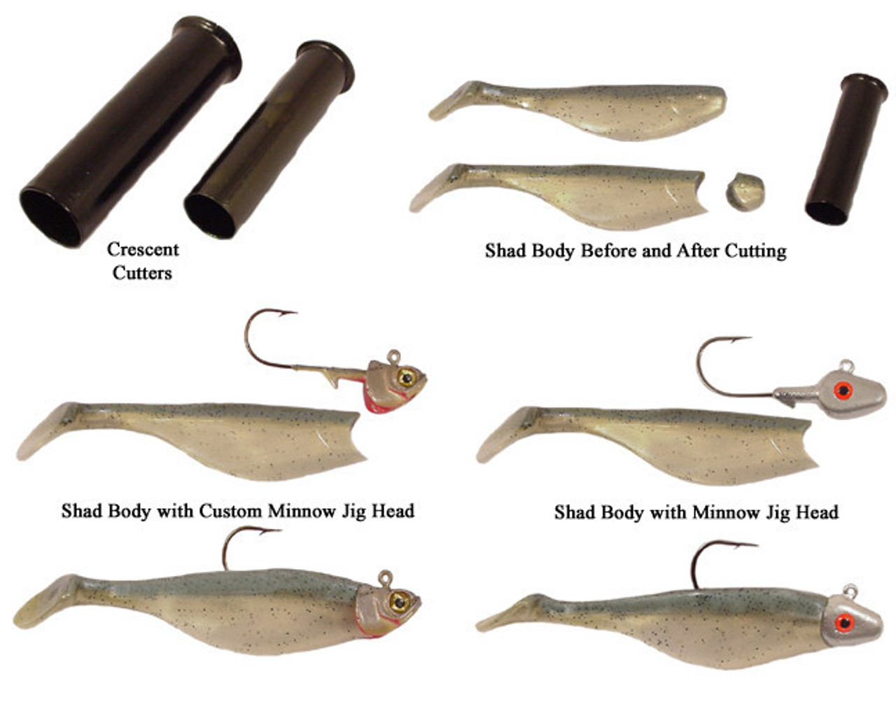 Crescent Cutters for Shad Bodies - Barlow's Tackle