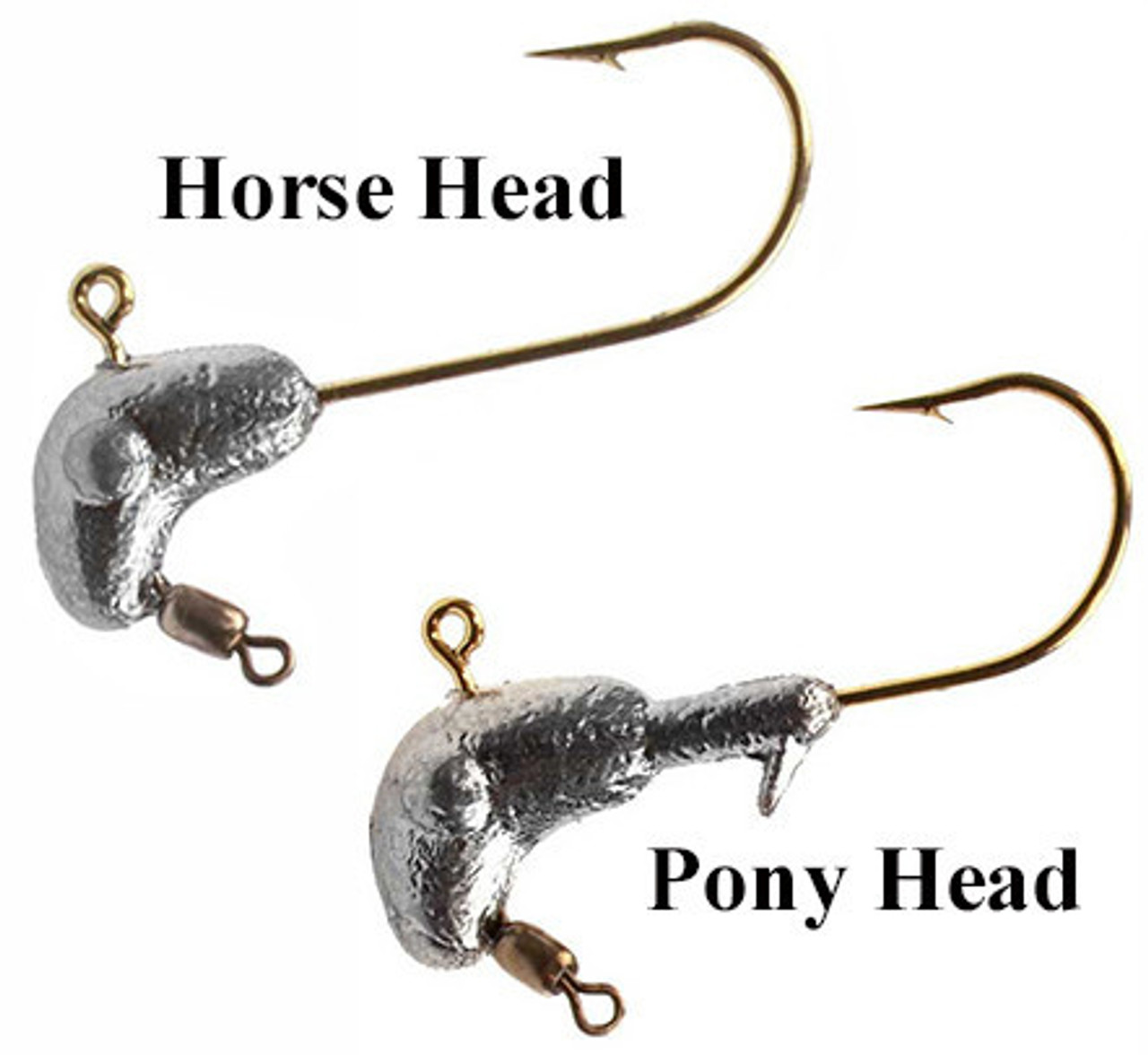 Horse Head - Pony Head Jig - Sz: 1/8 - Hk: 570 or 575 - Collar: Barb