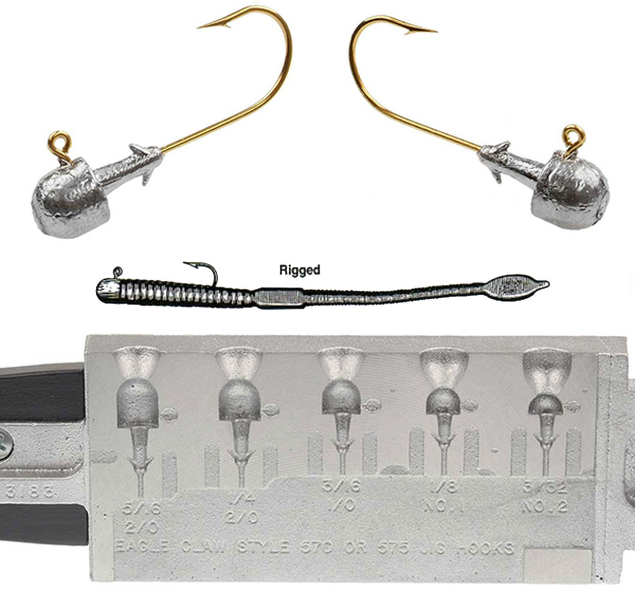Worm Nose Jig Mold - Barlow's Tackle
