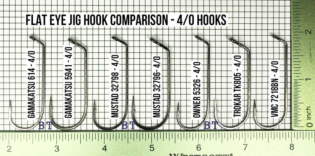 Do-It Round Head Weedless Jig Molds Flat Eye Hook - Barlow's Tackle