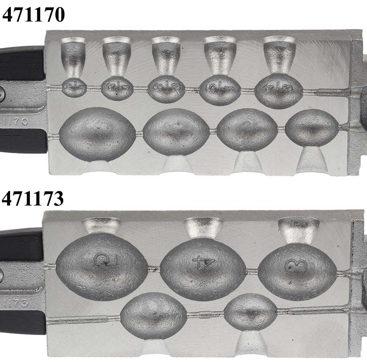 Do-it Mold, Egg Sinker, Size 1/8,1/4,3/8,1/2,3/4,1,1 1/2,2 and 3 oz.