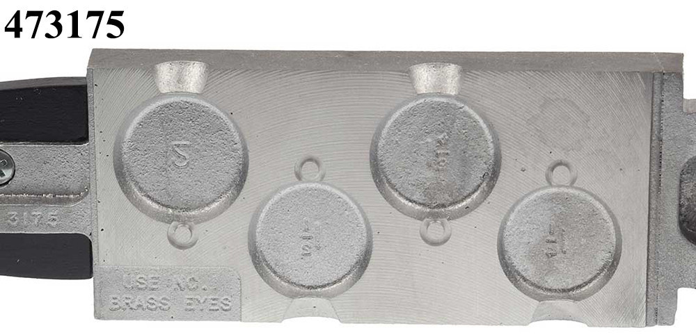 Do-It Flat Round Sinker Mold with Brass Eyelets - Barlow's Tackle