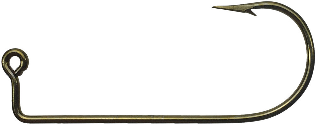 Mustad 32760 Classic Aberdeen 90-Degree Bend Extra Strong Short Shank Jig  Hook (100-Pack), Bronze, Size 2