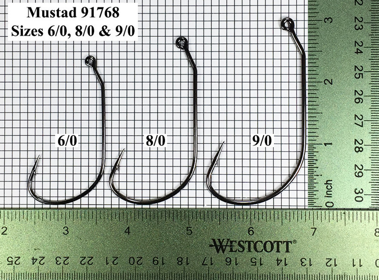 Mustad 91768NP-BN Jig Hook Sizes 1/0-6/0 - Barlow's Tackle