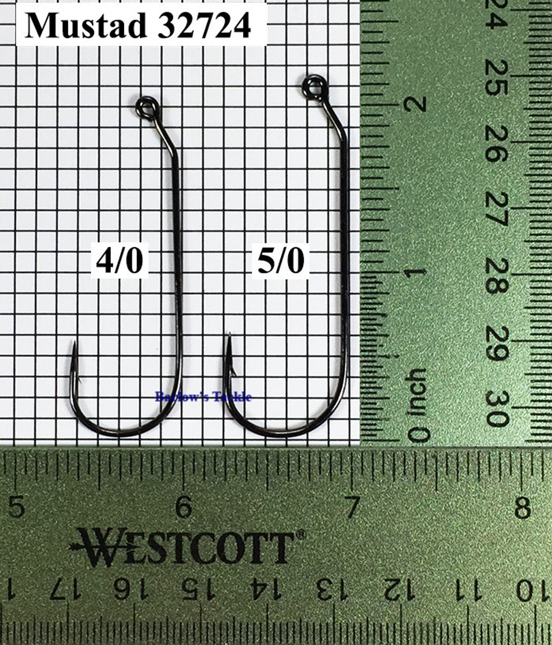 Mustad 32724NP-BN Jig Hook Sizes 4/0-5/0 - Barlow's Tackle