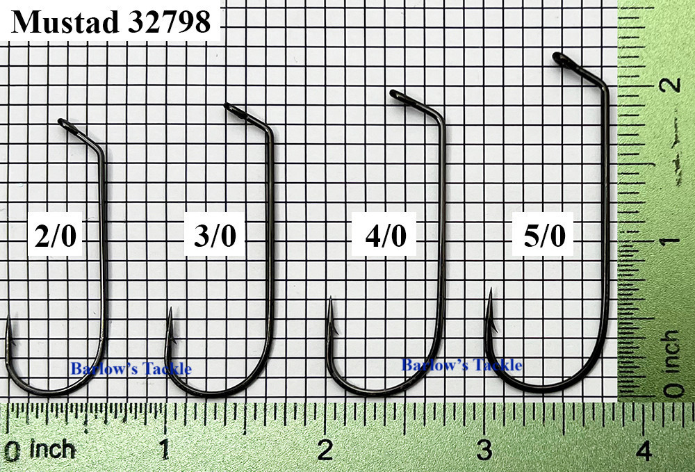 Mustad 32798NP-BN Jig Hooks Sizes 2/0-5/0 - Barlow's Tackle