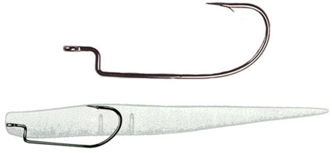 Owner Offset Shank Worm Hook - 1/0