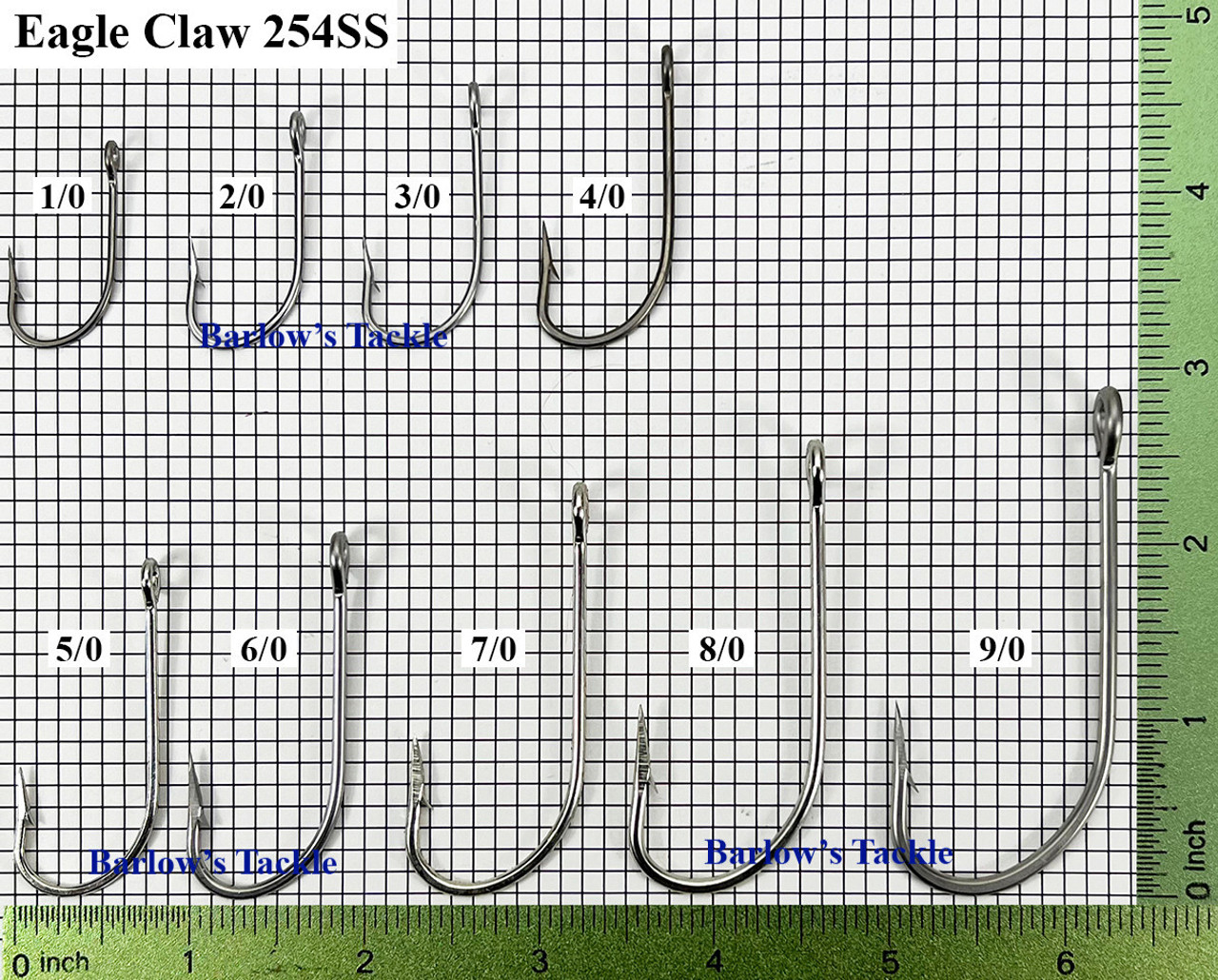 Eagle Claw 254SS Stainless Steel Trotline Hooks - CLOSEOUT