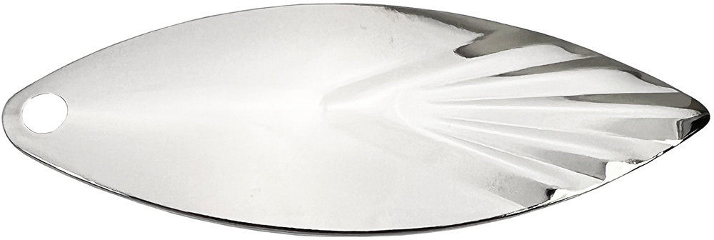 Worth Mfg #3.5 Nickel Willow Leaf Spinnerbait Blades – Shallow Cup, 12-Pack (84828)