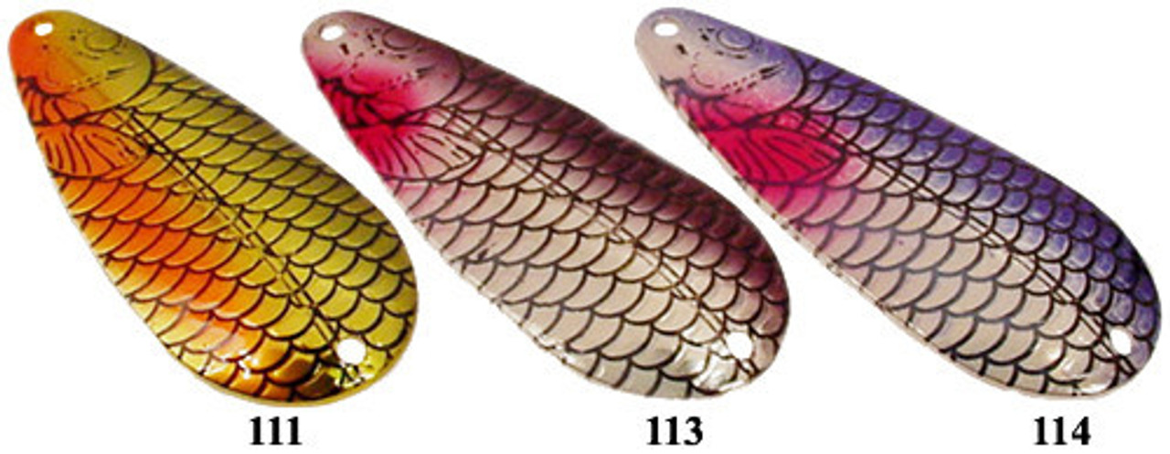 Casting Spoon Blanks - Fish Pattern Painted Finish - CLOSEOUT - Barlow's  Tackle