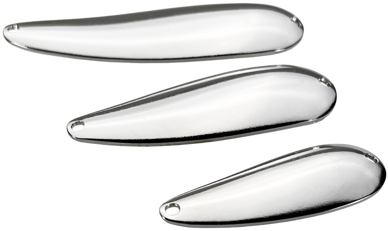 Economy Casting Spoon Blanks - Smooth Nickel - Barlow's Tackle
