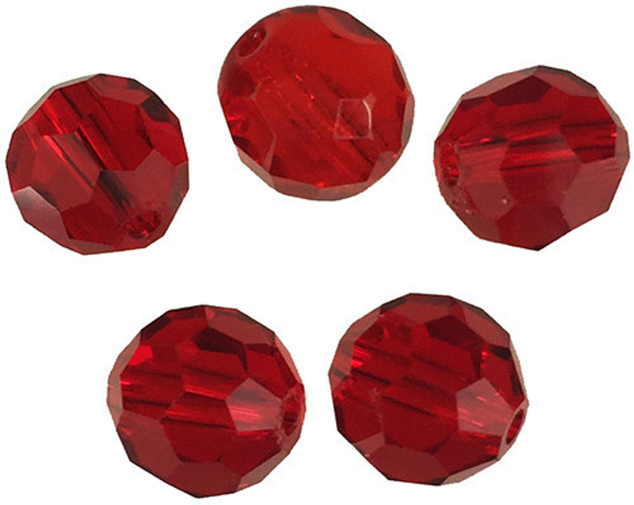 Beads - Faceted Red Glass - Barlow's Tackle