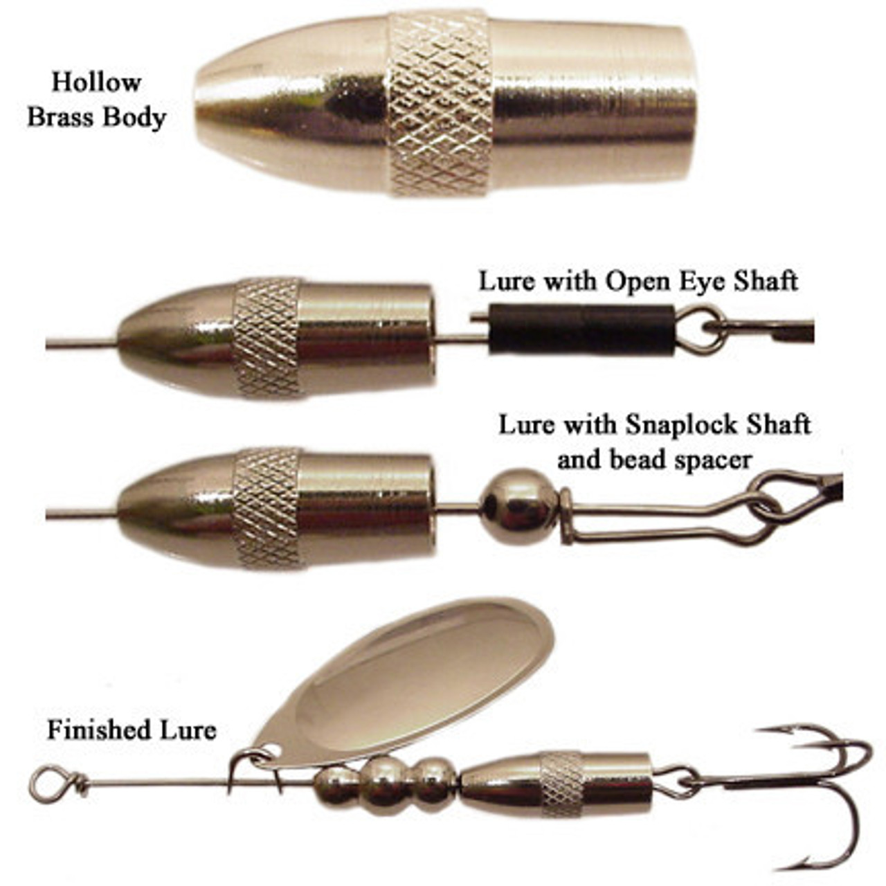 Hollow Brass Lure Bodies - Barlow's Tackle