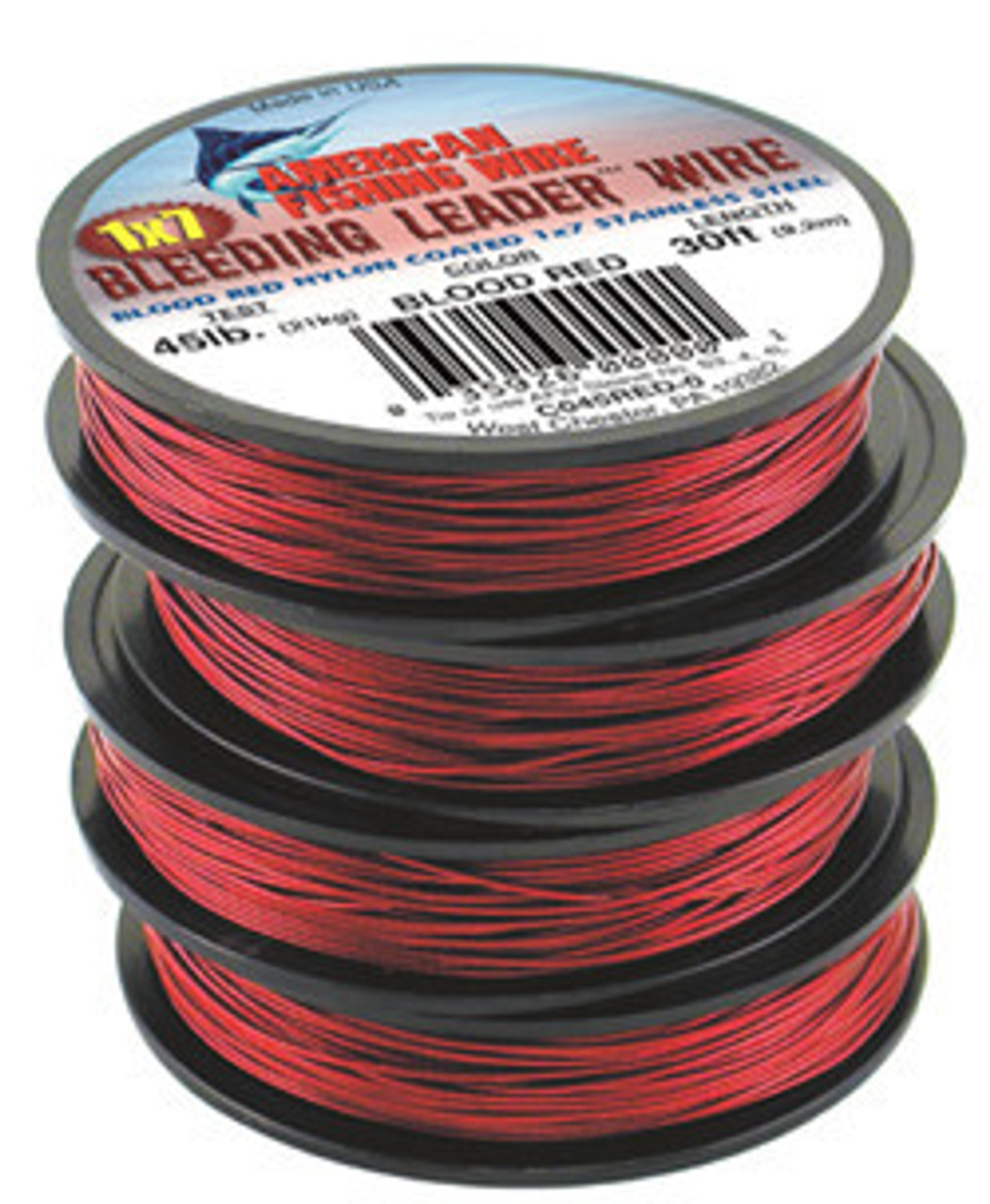 45 LB 300 Feet - AFW 1x7 Surflon - Coated - Stainless Steel Fishing Wire  BULK for sale online