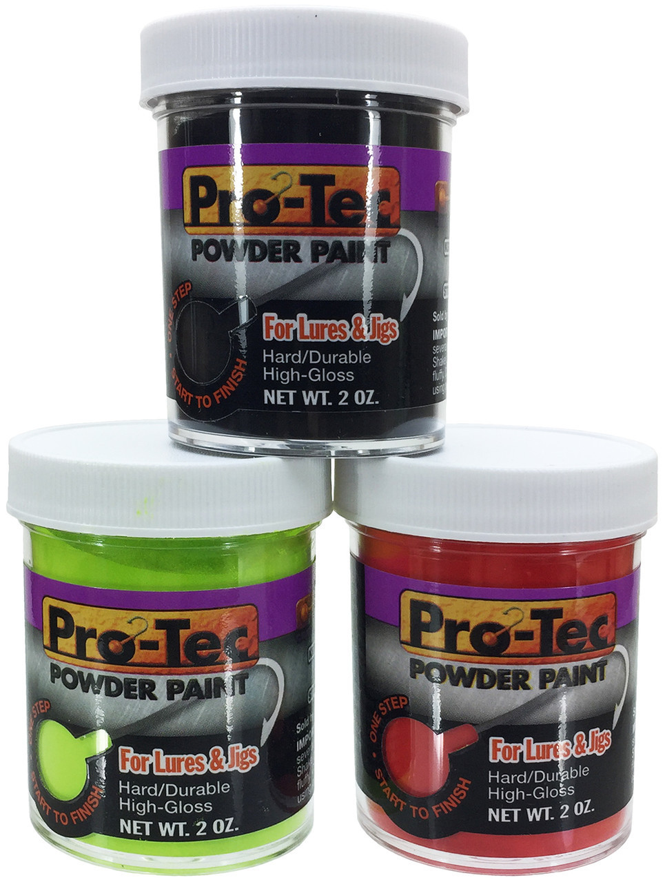 Pro-Tec Powder Paint Regular Colors - 2oz. Bottles - Barlow's Tackle