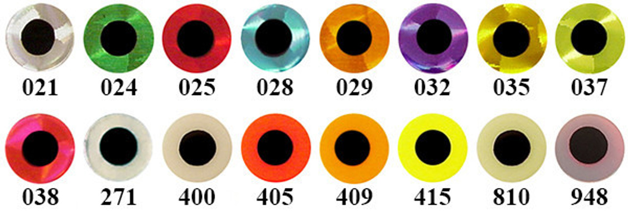 Flat Adhesive Lure Eyes - 1/4